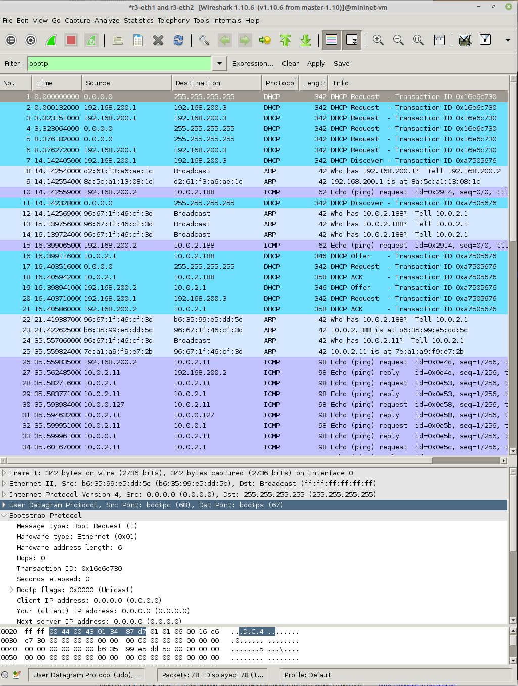 Screenshot from CST-311 Intro to Computer Networks