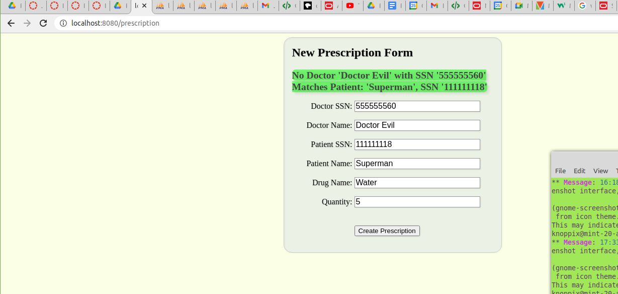 Screenshot from CST-363 Intro to Database Systems