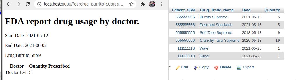 Screenshot from CST-363 Intro to Database Systems