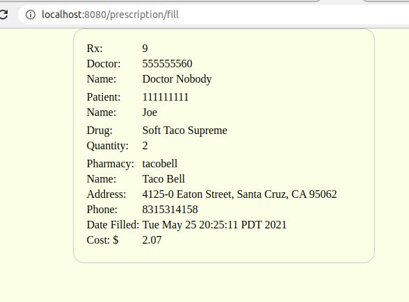 Screenshot from CST-363 Intro to Database Systems